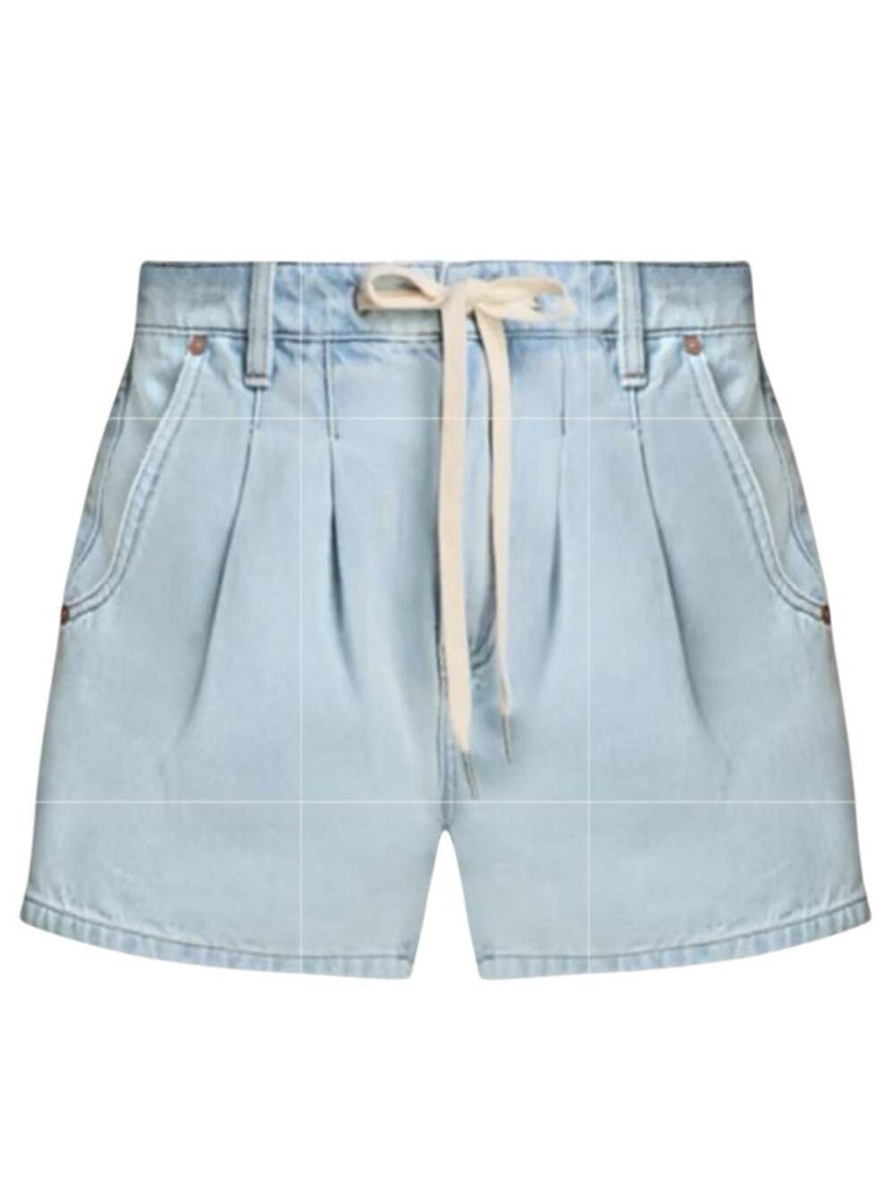 BLANKNYC Women’s Denim Shorts Light Wash Denim Drawstring Shorts Size 30 NWT